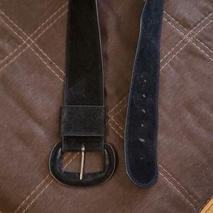 TORRID Faux Suede Fashion Belt (Black)